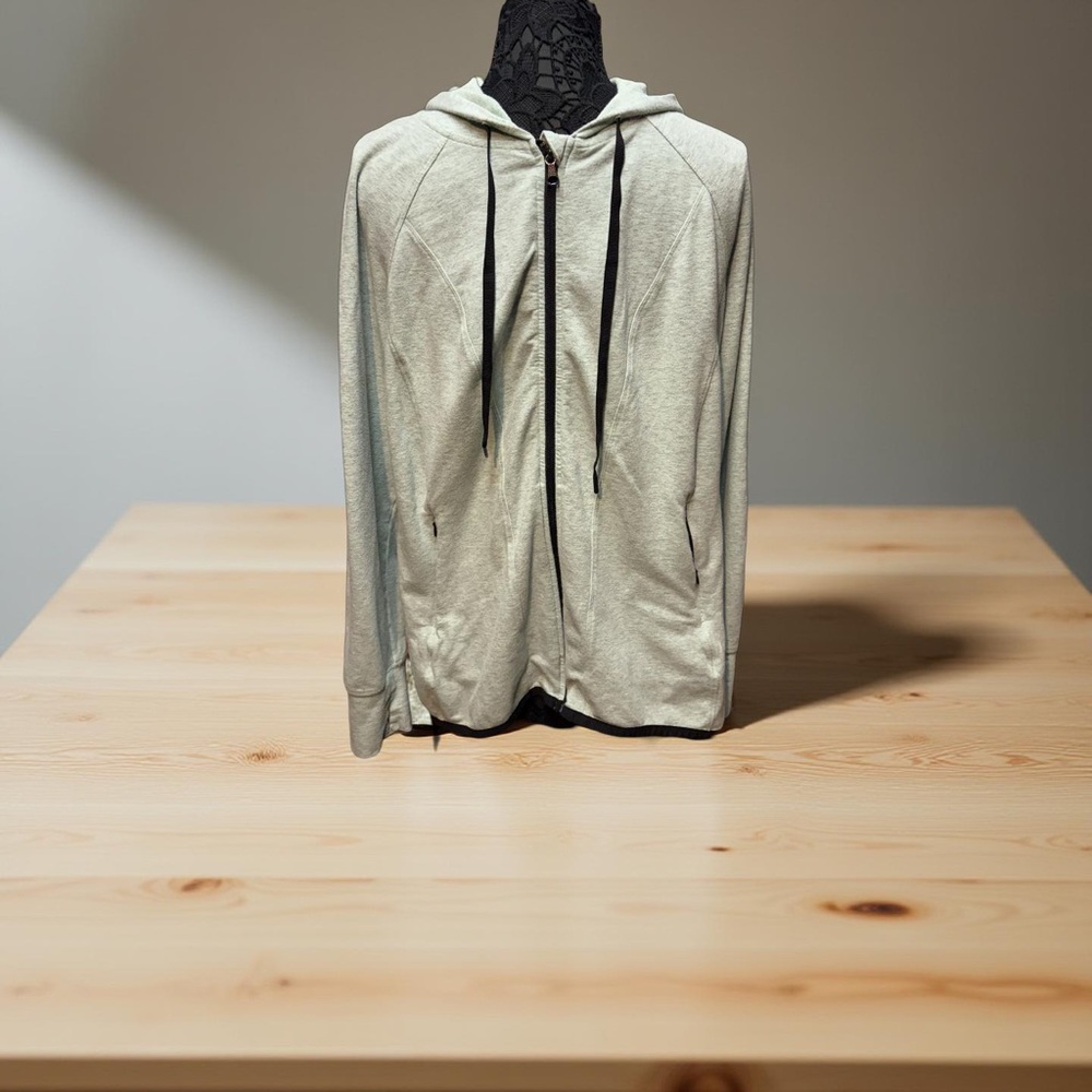 Livi Active Gray Zip-Up Hoodie